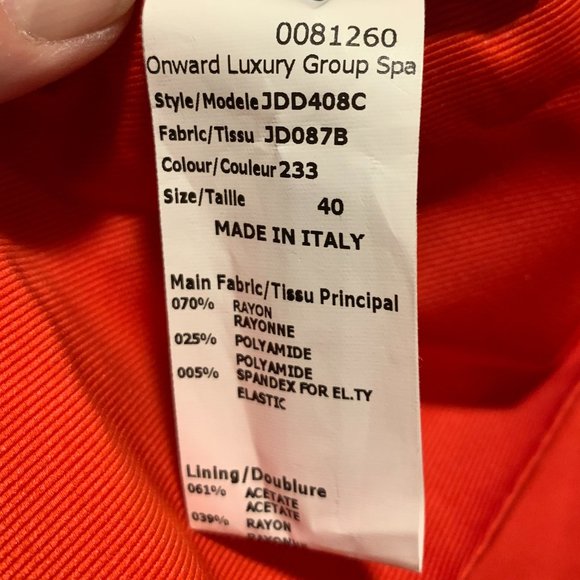 Jil Sander~ Timeless Red Dress w/ Pleated Back. Gorgeous! - Picture 11 of 16